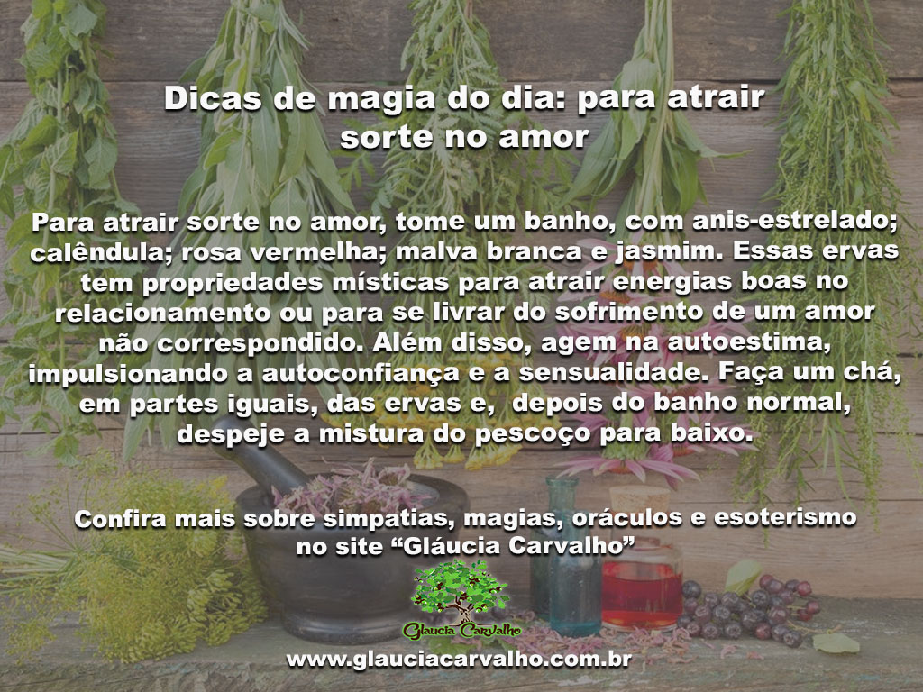 Dicas De Magia Do Dia Para Atrair Sorte No Amor